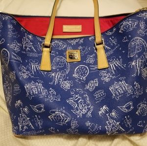 Dooney & Bourke Blue Disneyana shopper tote